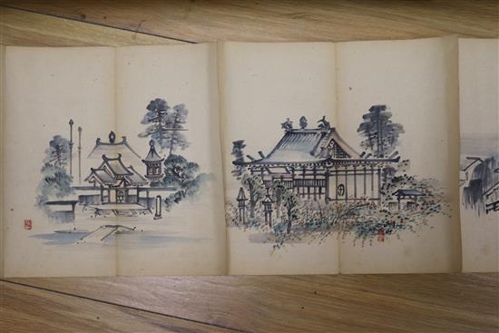 An album of Chinese paintings and a hand scroll